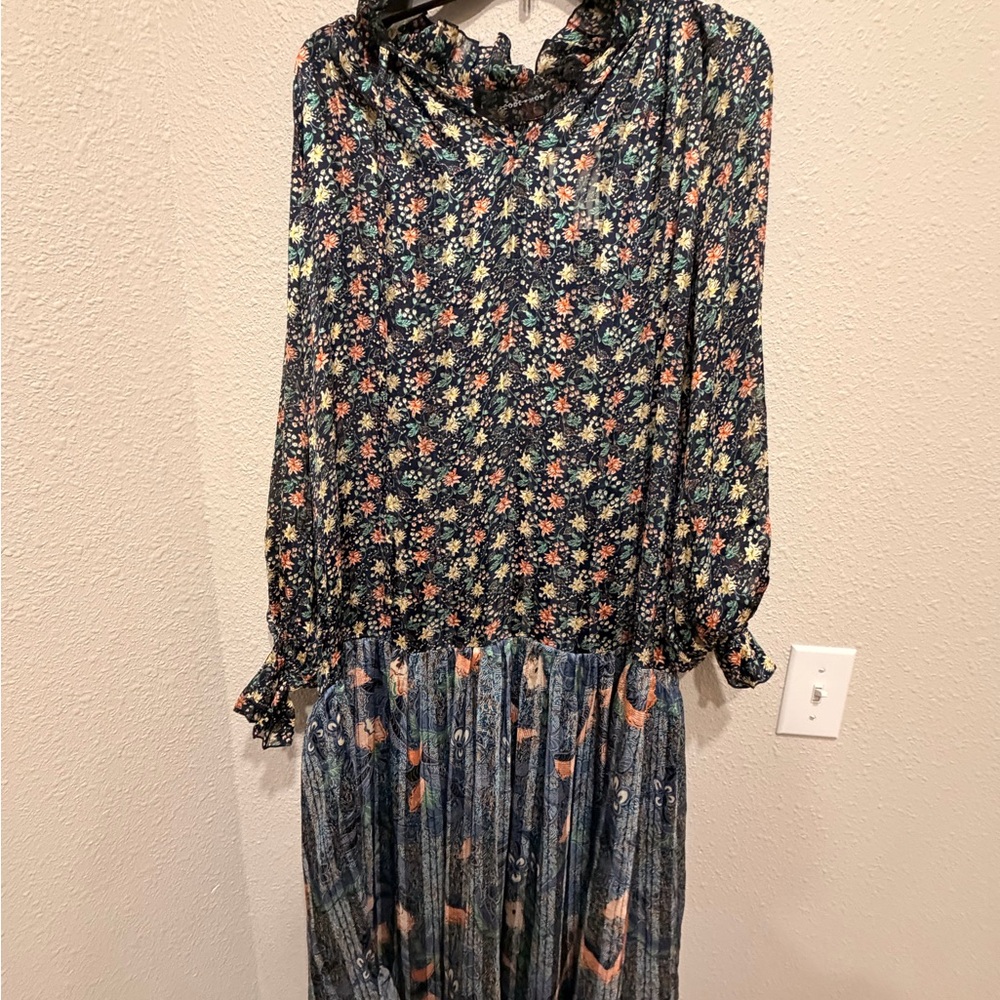 Chic Floral Long Sleeve Dress